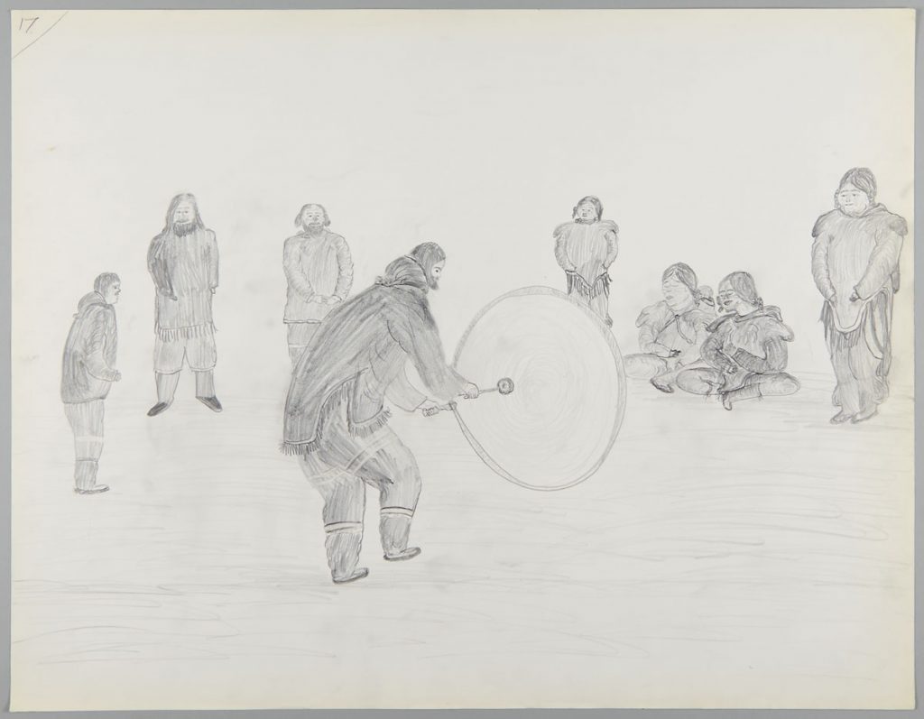 Inuit drawing from the Terrence Ryan collection, now held by the Canadian Museum of History. Canadian Museum History, IMG 2015-0037-0001-Dm