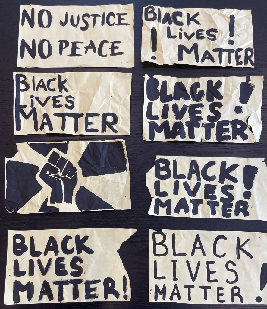 Black Lives Matter posters from Ottawa, June 2021.