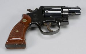 Smith & Wesson Model 10 .38-calibre revolver, provided to lawyer Robert Demers by the Sûreté du Québec for his protection during negotiations with the FLQ.
