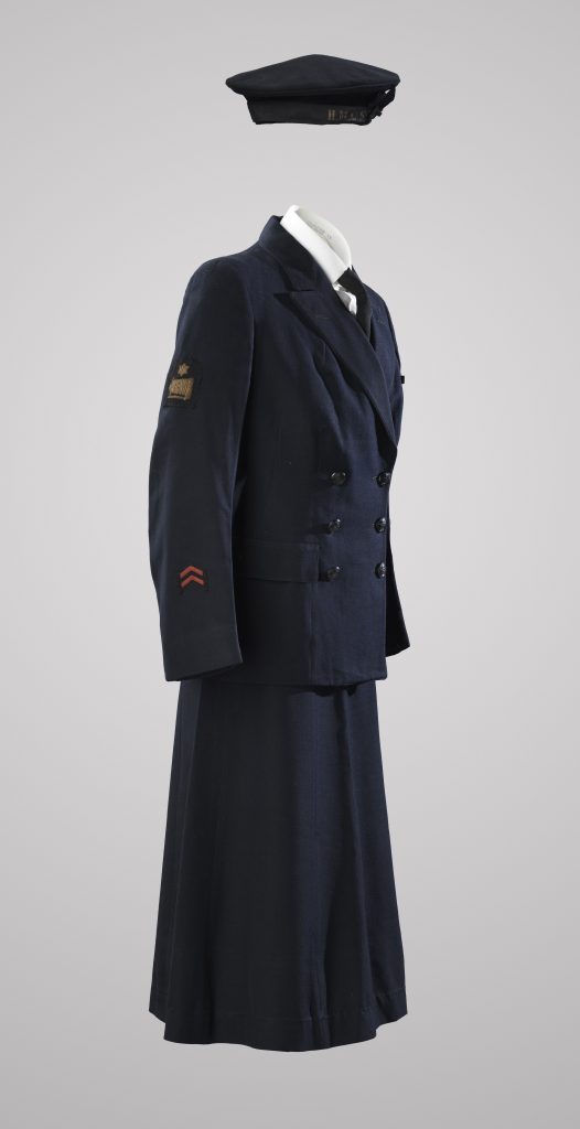 Leading Wren Lorna Stanger’s uniform.