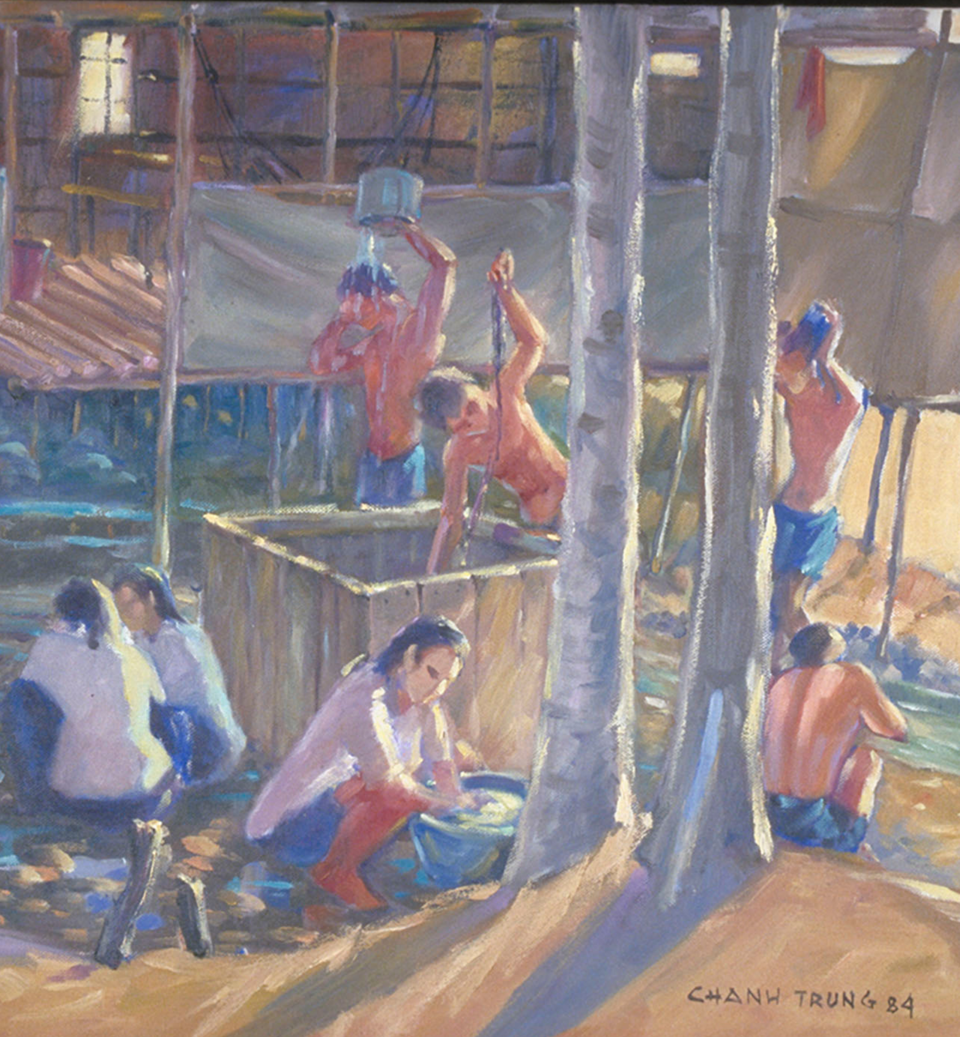 Painting by Truong Chanh Trung, 1984. CMH artifact number 91-449.