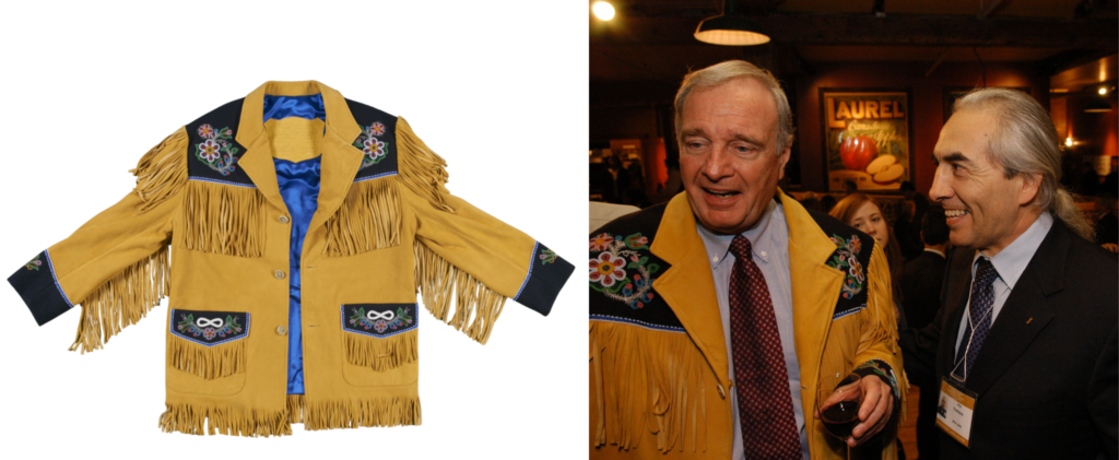 Jacket and Prime Minister Paul Martin with Phil Fontaine, National Chief of the Assembly of First Nations