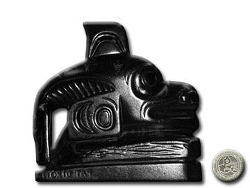 Argillite - Totem of Killer Whale - 3" VII B 1920
