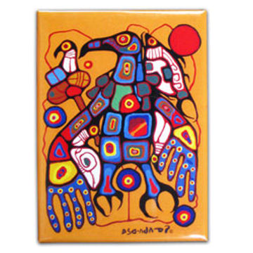 norval morrisseau magnet man changes into thunderbird canadian