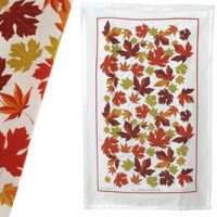 Autumn Maple Leaf Tea Towel:: Serviette