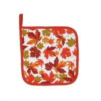 Autumn Maple Leaf Potholder:: Sous-plat en tissu avec des feuilles d'