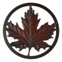 Maple Leaf Trivet in Recycled Fiber Glass:: Sous-plat feuille d'