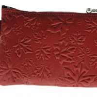 Coin Purse Maple Leaves Red:: Bourse feuille d'