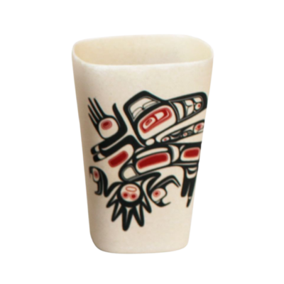 Bamboo Cup - Running Raven by Morgan Asoyuf