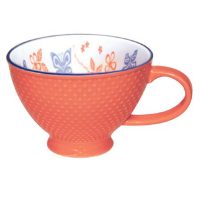 Porcelain Art Mug - Butterfly and Wild Rose by Justien Senoa Wood
