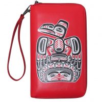Bill Reid Red Travel Wallet - Children of the Raven