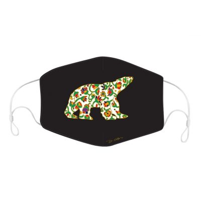 Face Mask - Spring Bear by Dawn Oman