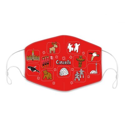 Reusable Children Face Mask - Canada Icons