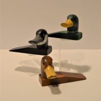 Wedge door stop - wild ducks