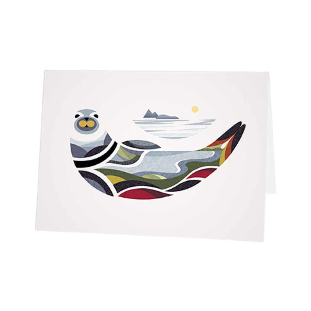 102114_CARTE-FELIX LE PHOQUE Greeting Card – Felix the Seal