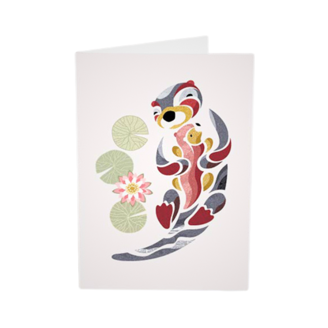 103137_CARTE-LILY LA LOUTRE Greeting Card – Lili the Otter