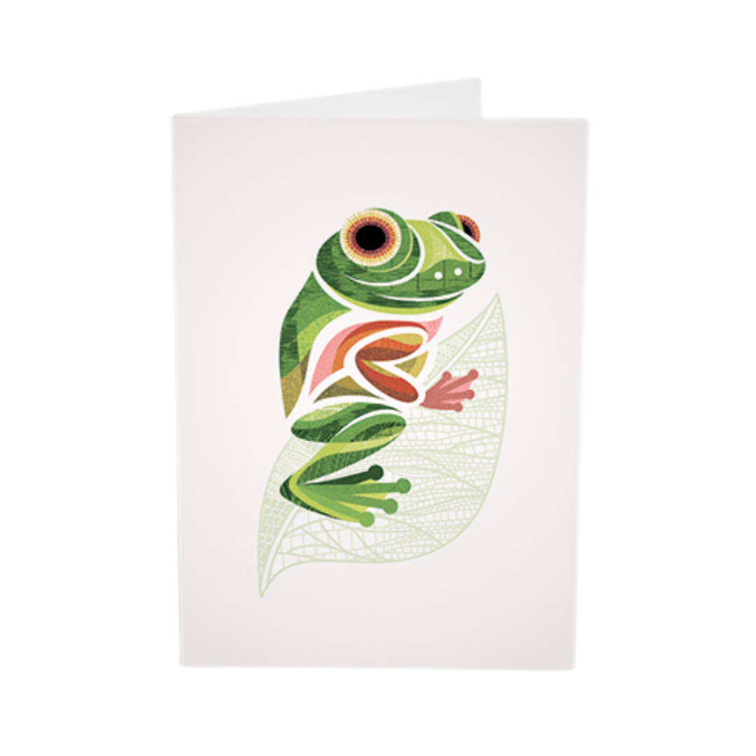 105684_CARTE-FLO LA GRENOUILLE Greeting Card – Flo the Frog