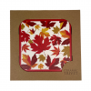 Maple leaf ceramic trivet autumnal decor