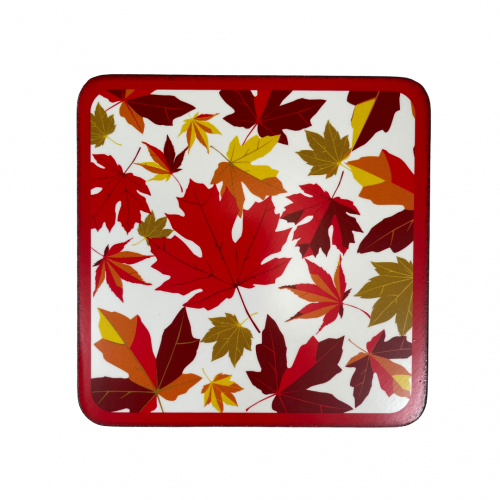 Maple leaf coasters, set of 4 autumnal coasters