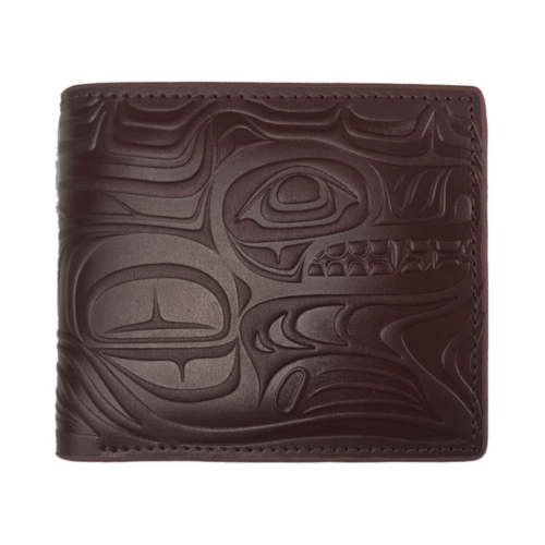 Leather Embossed Wallet - Spirit Wolf by Paul Windsor from the Haisla and Heiltsuk nations.