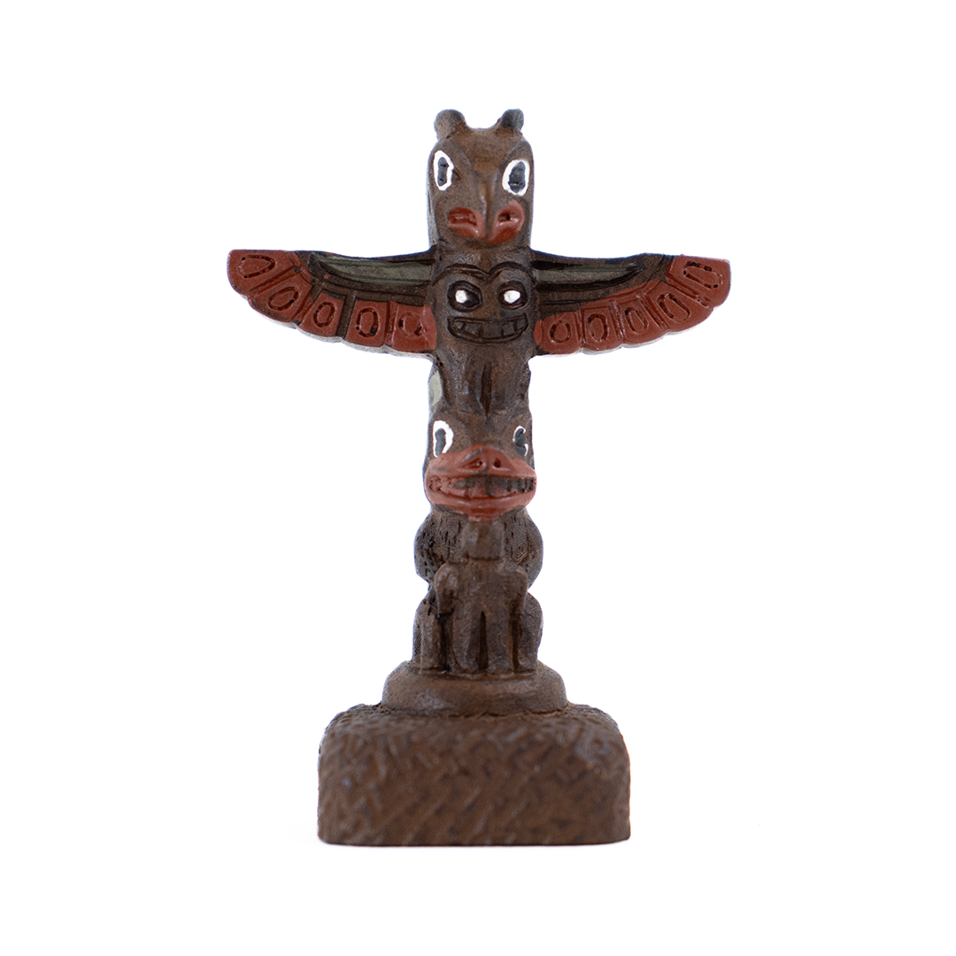 510325 Thunderbird Hand-Painted Wooden Totem