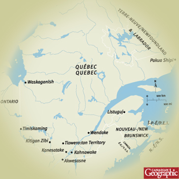 Map - Quebec - Canadian Geographic