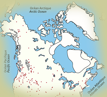Map - Early Postglacial - Courtesy of Richard Morlan