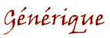 G&eacute;n&eacute;rique
