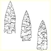 Early Plateau Culture Implements - Drawing: David Laverie