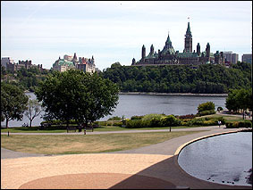 View towards Parliament Hill from CMC; photo: Jean-Luc Pilon