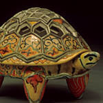 Flower Brick in the Shape of a Tortoise - 
CMC 98-99 - Photograph: Elaine Ostrom