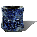 Vase with cut sides