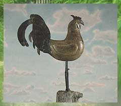 Wood and Metal Cock - Photo: H. Foster