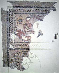 Byzantine mosaic representing David