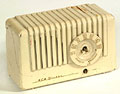 Plastic radio, Nipper model, RCA 
Victor, ca 1952.