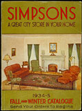 A Great City Store in Your Home, 
Simpson's Fall Winter 1934-35, cover.