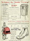 Value Giving Bulletin, Hudson's Bay 
Stores, July 1922, back cover.