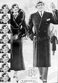 Winter coats, Eaton's Fall Winter 
1933, cover.