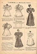 Ladies' wrappers, Eaton's Fall Winter  
1895-96, p.26.