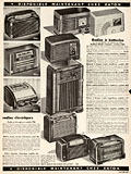 Northern Electric radio receiver, 
model 4000, Eaton Printemps été, 1946, p. 367.