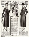 Stylish dresses, Eaton`s Fall Winter 
1918-19, p.33.