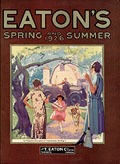 On the farm, women clean and shop, 
Eaton's Spring Summer 1926, cover.