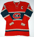 Maurice Richard's hockey sweater, 
front view.