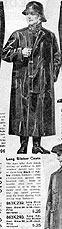 Slicker coat (detail), Eaton's Fall 
Winter 1919-20.