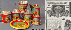 Tin tea set, Eaton's Fall Winter 
1915-16, p. 278.