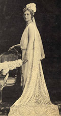 Lady Eaton in her court presentation 
gown.