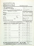An order form from the Eaton's Spring 
and Summer 1936 Catalogue.