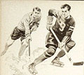 Garçon portant le chandail de 
hockey 
numéro 9, Eaton automne hiver 1950-1951, p. 542.