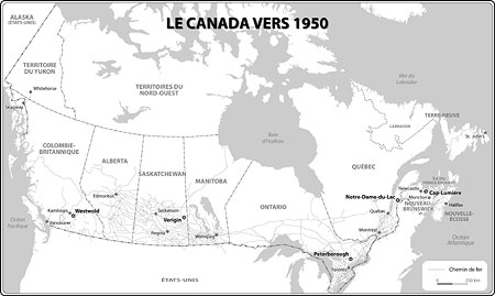 Le Canada vers 1950