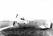 Louis Blériot in his monoplane
